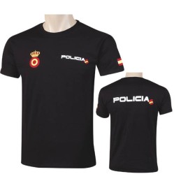 Camiseta Policía negra