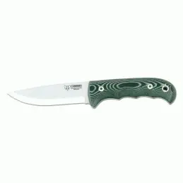 Cuchillo para caza Bushcraft verde