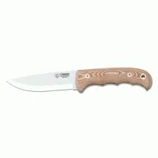 Cuchillo para caza Bushcraft marrón