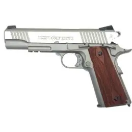 Pistola airsoft CO2 Colt 1911 plata full metal