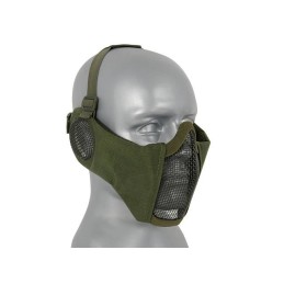 Máscara rejilla protección facial verde