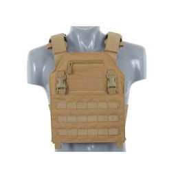 Chaleco con clips Plate Carrier tan