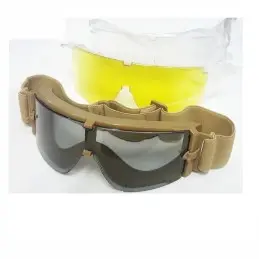 Gafas protección con 3 lentes tan