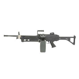 Fusil apoyo airsoft M249 MKI negro A&K