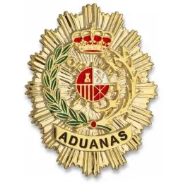 Placa cartera metálica Aduanas