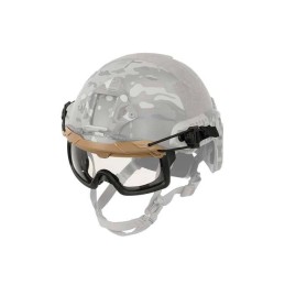Gafas con enganche para casco tan transparentes