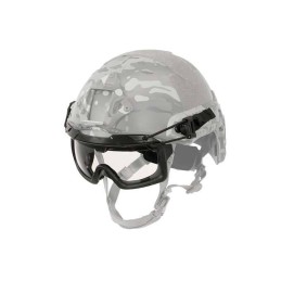 Gafas con enganche para casco negro transparentes