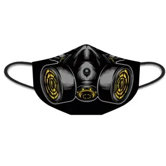 Mascarilla máscara de gas amarilla