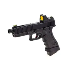 Pistola GBB EU17 Glock 17 negra + BDS Vorks Nuprol