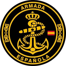 Parche Armada Española negro y amarillo