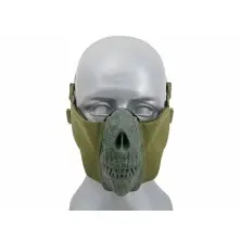 Máscara facial calavera verde