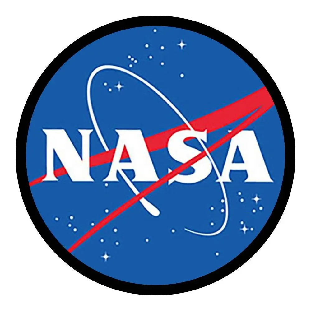 NASA Parche de Velcro MXNAA-003-1 3 Parches Nasa 9,1x4,1cm Rojo