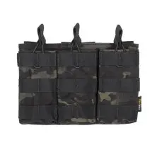 Triple pouch M4 opentop multicam black
