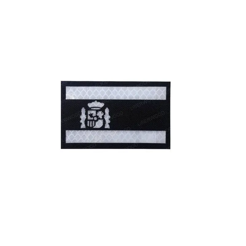 Bandera España 6cm Negro – Parchendo Tu tienda de Parches Online