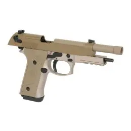 Pistola airsoft SR9A3 Dual GBB/CO2 tan SRC