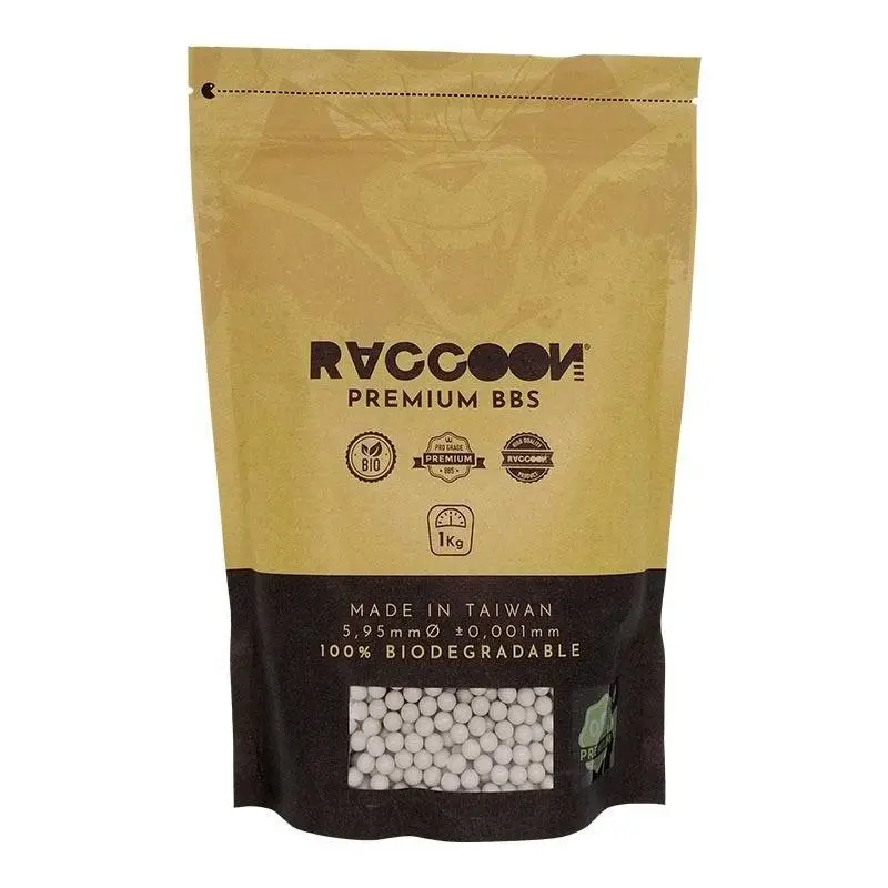 Bolsa bolas 0,23 g bio 1 kg Premium Raccoon