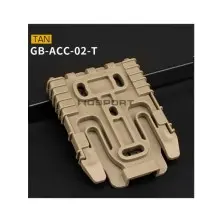 Quick release buckle for adapter base tan
