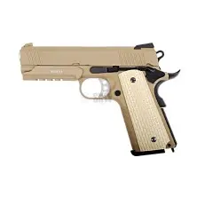Pistola airsoft GBB Desert Warrior 4.3 tan WE-E011-T WE