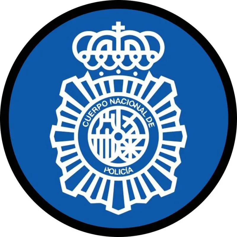 Parche redondo Cuerpo Nacional de Policía azul