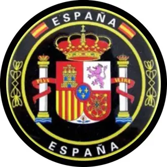Parche redondo escudo de España