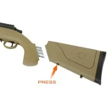Sniper airsoft APM40A3 Extreme power version tan APS