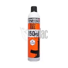 Botella gas airsoft Heavy 150 PSI sin silicona 600 ml naranja Swiss Arms