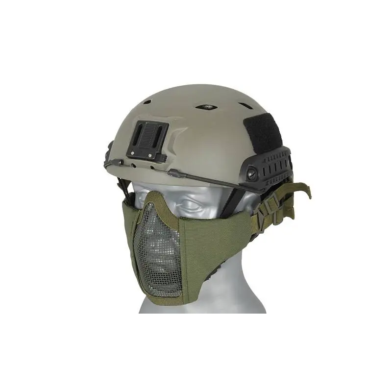 Máscara para casco verde