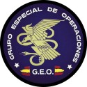 Parche redondo Grupo Especial de Operaciones GEO