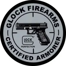 Parche redondo Glock Firearms Certified Armorer