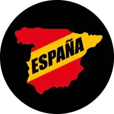 Parche redondo España silueta y bandera