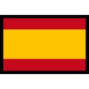 Parche rectangular bandera española