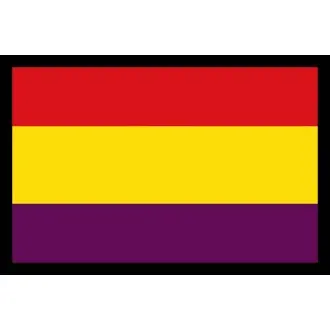 Parche rectangular bandera republicana