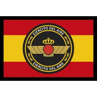 Parche rectangular bandera y Ejército del Aire