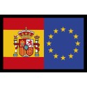 Parche rectangular Bandera España y Unión Europea