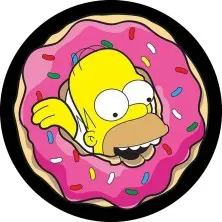 Parche Homer y donut