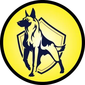 Parche perro seguridad amarillo