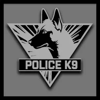 Parche Police K9 gris