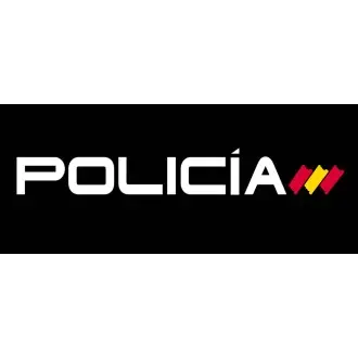 Parche Policía y banderita de España